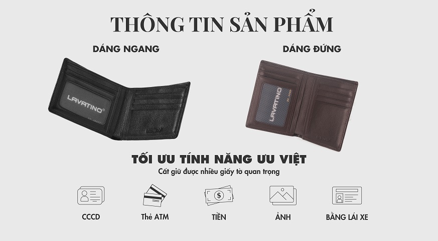 Ví ngang CLASSIC thanh lịch và sang trọng chiếm trọn trái tim của phái mạnh Việt
