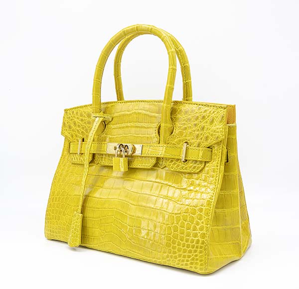Túi xách tay nữ da cá sấu HSF19 tạo sự nổi bật bằng màu sắc và thiết kế ấn tượng