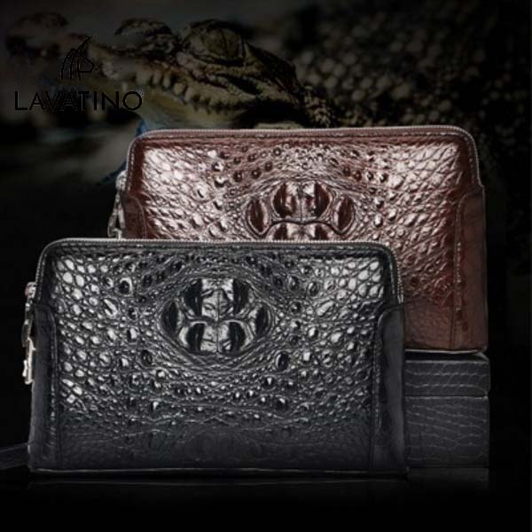 Mẫu ví Clutch GODIVA là thiết kế hoàn hảo nhất trong dòng ví cầm tay da cá sấu