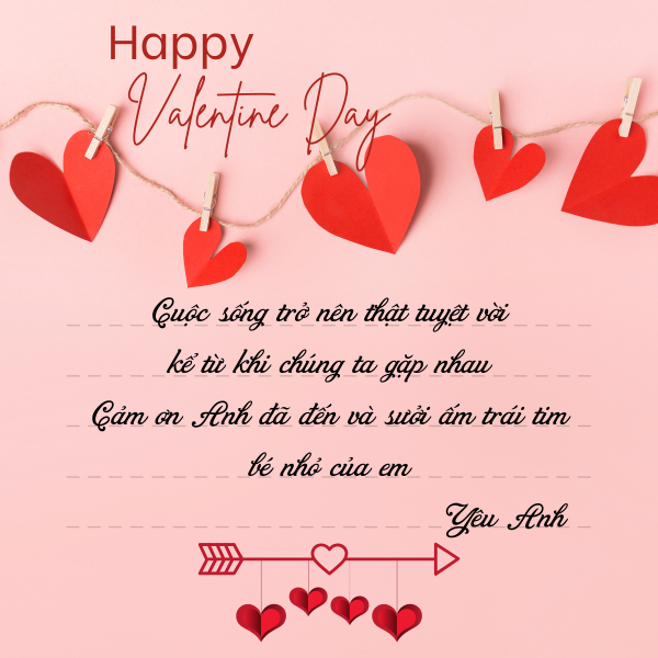 10 Lời Chúc & Mẫu Thiệp Valentine Ý Nghĩa