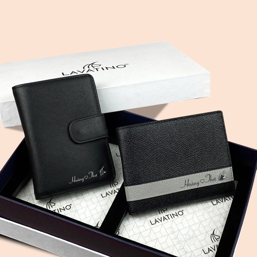 Set ví đôi khắc tên cùng người yêu 